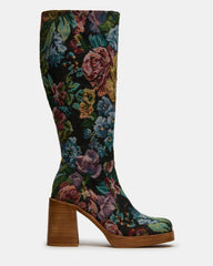 FOLIE Tapestry Square-Toe Block Heel Knee-High Women's Boot | Steve Madden near me