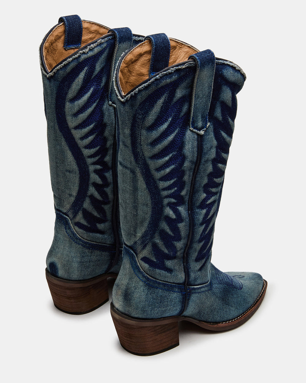 ALBANY Denim Fabric Pointed-Toe Women's Western Boot | Steve Madden discount