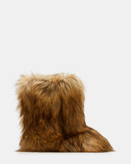 BEASTIE Tan Multi Women's Faux Fur Bootie | Steve Madden online