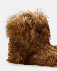 BEASTIE Tan Multi Women's Faux Fur Bootie | Steve Madden online
