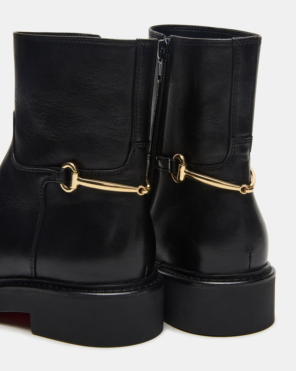 DIABLO Black Leather Women's Ankle Boot | Steve Madden outlet