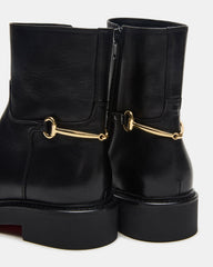 DIABLO Black Leather Women's Ankle Boot | Steve Madden outlet