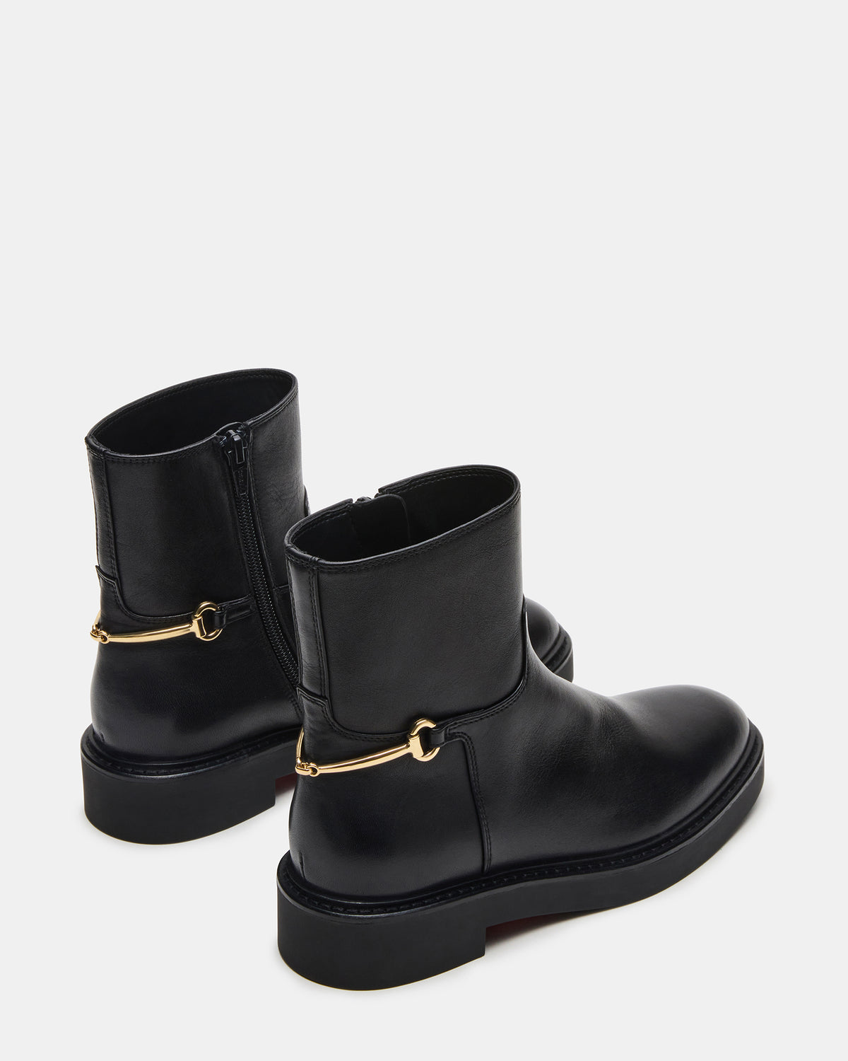 DIABLO Black Leather Women's Ankle Boot | Steve Madden outlet
