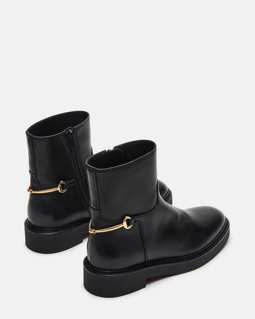 DIABLO Black Leather Women's Ankle Boot | Steve Madden outlet