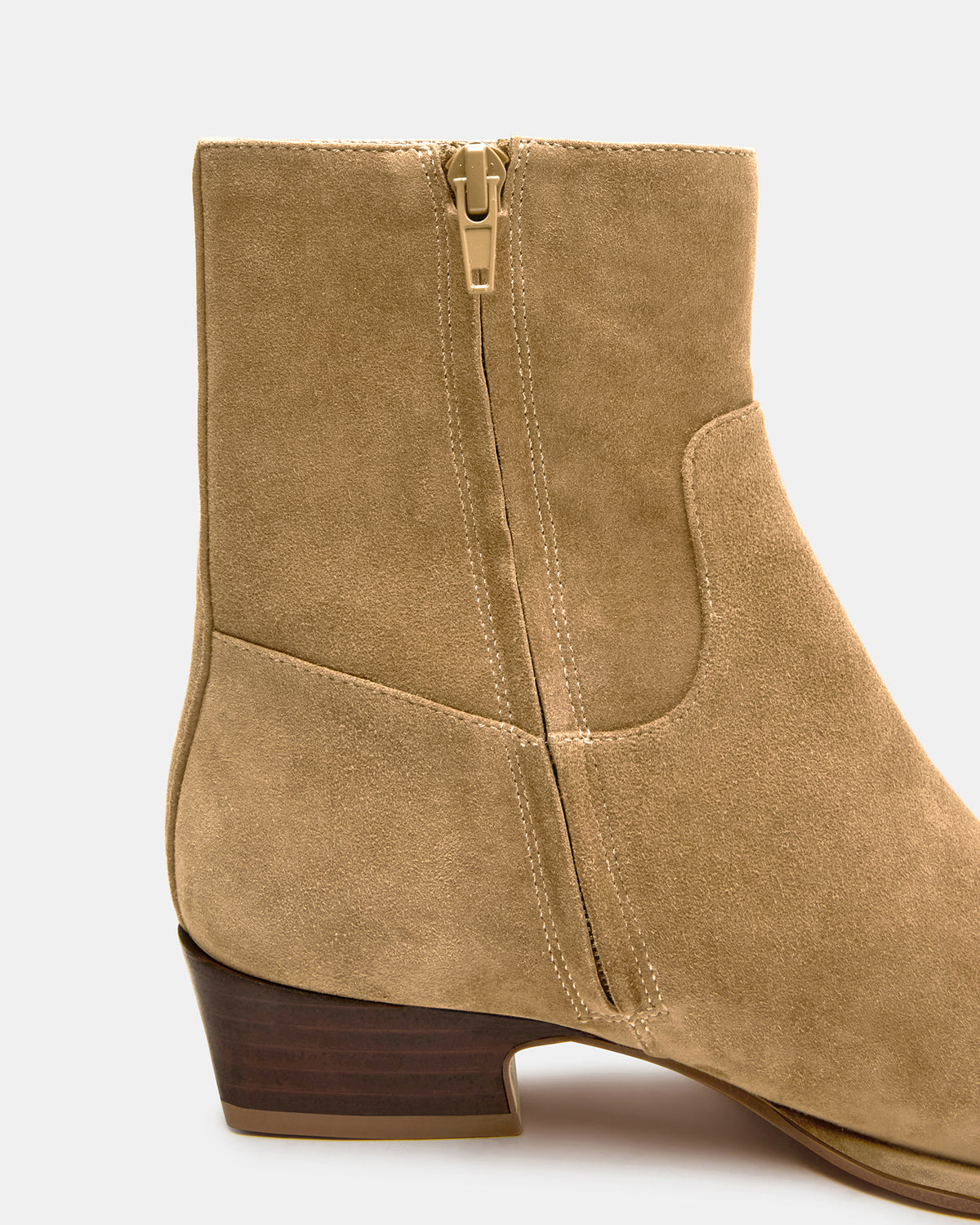 DEFINE Taupe Suede Square-Toe Women's Ankle Boot | Steve Madden online