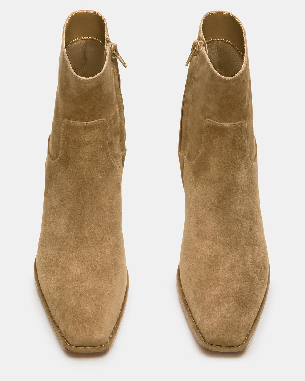 DEFINE Taupe Suede Square-Toe Women's Ankle Boot | Steve Madden online