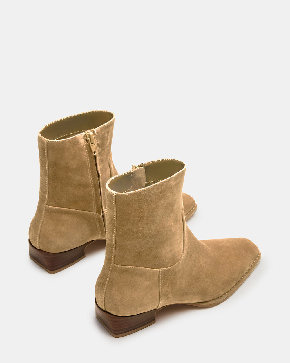 DEFINE Taupe Suede Square-Toe Women's Ankle Boot | Steve Madden online