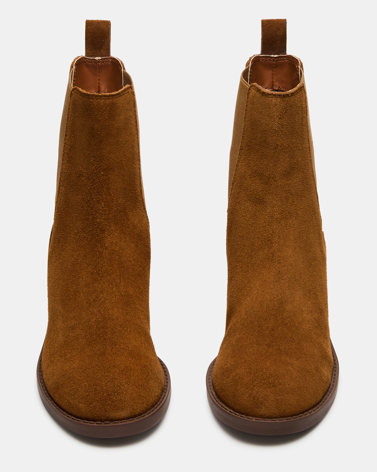KAPLAN Camel Suede Chelsea Block Heel Women's Ankle Boot | Steve Madden online