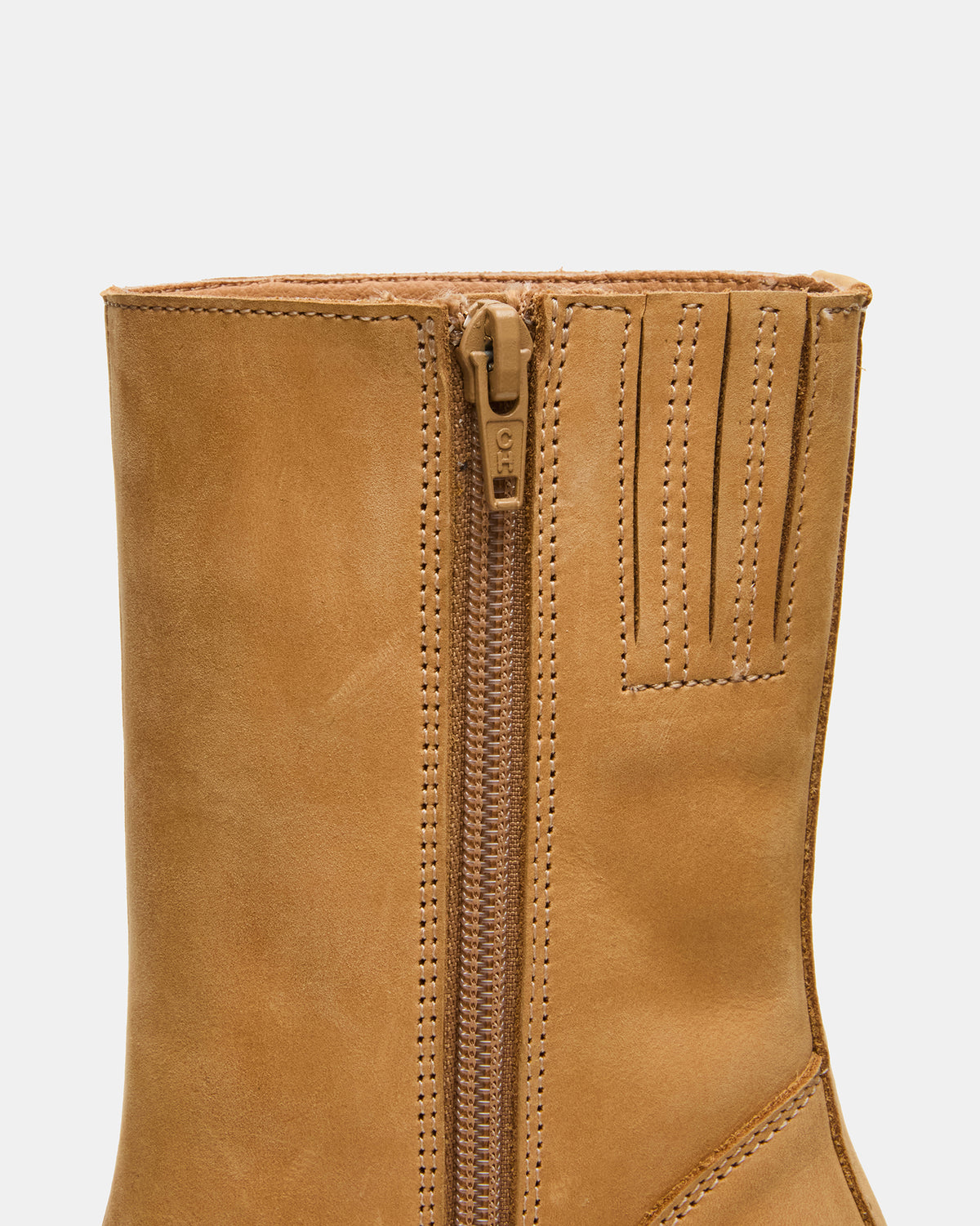 FUSION Banana Leather Square-Toe Block Heel Women's Ankle Boot | Steve Madden Sale