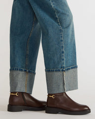 DIABLO Brown Leather Women's Ankle Boot | Steve Madden on Sale