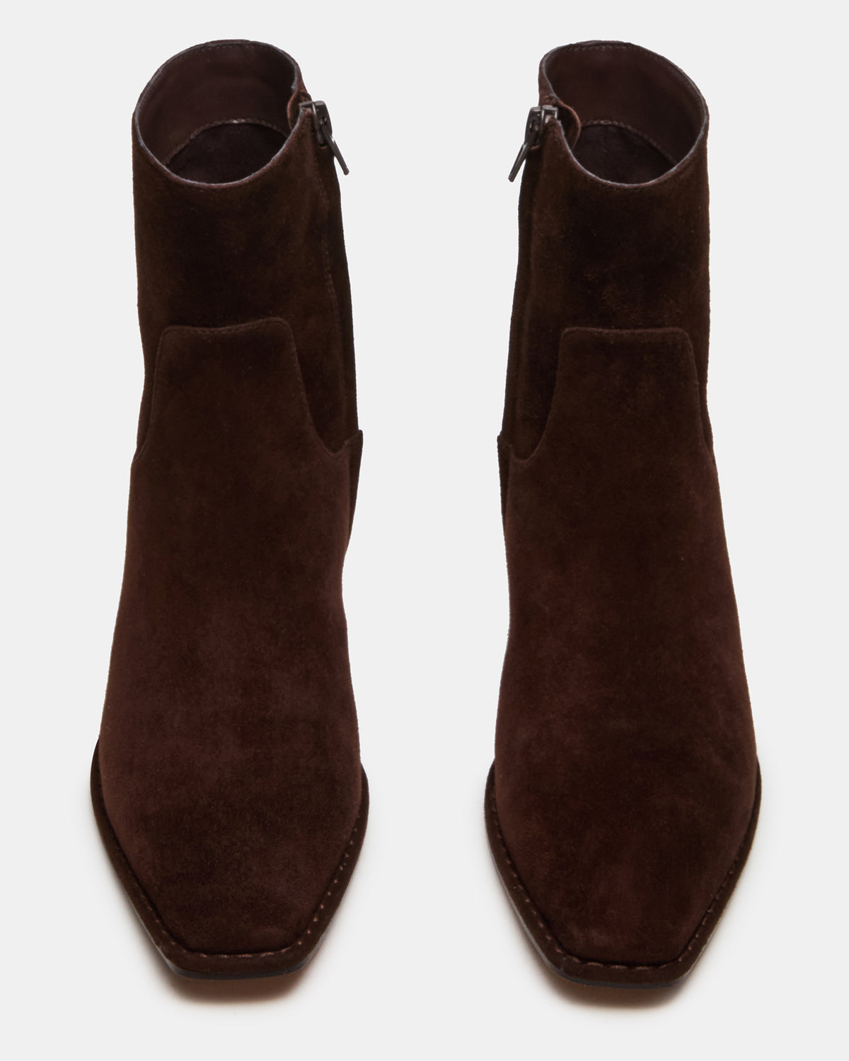 DEFINE Brown Suede Square-Toe Women's Ankle Boot | Steve Madden discount