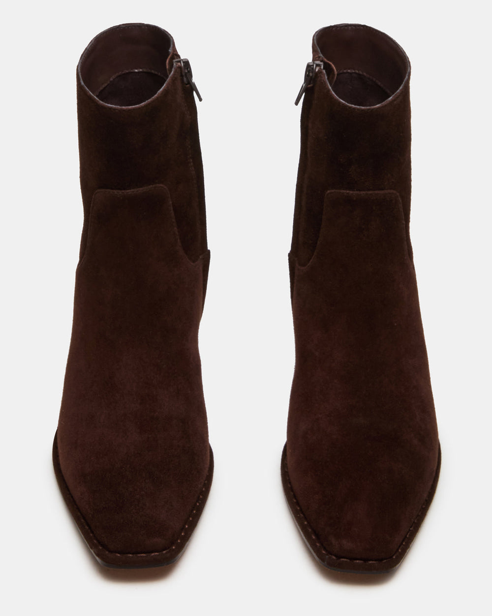 DEFINE Brown Suede Square-Toe Women's Ankle Boot | Steve Madden discount
