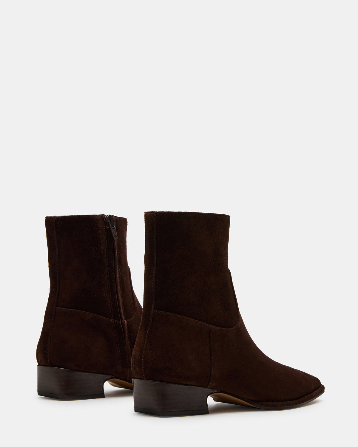 DEFINE Brown Suede Square-Toe Women's Ankle Boot | Steve Madden discount