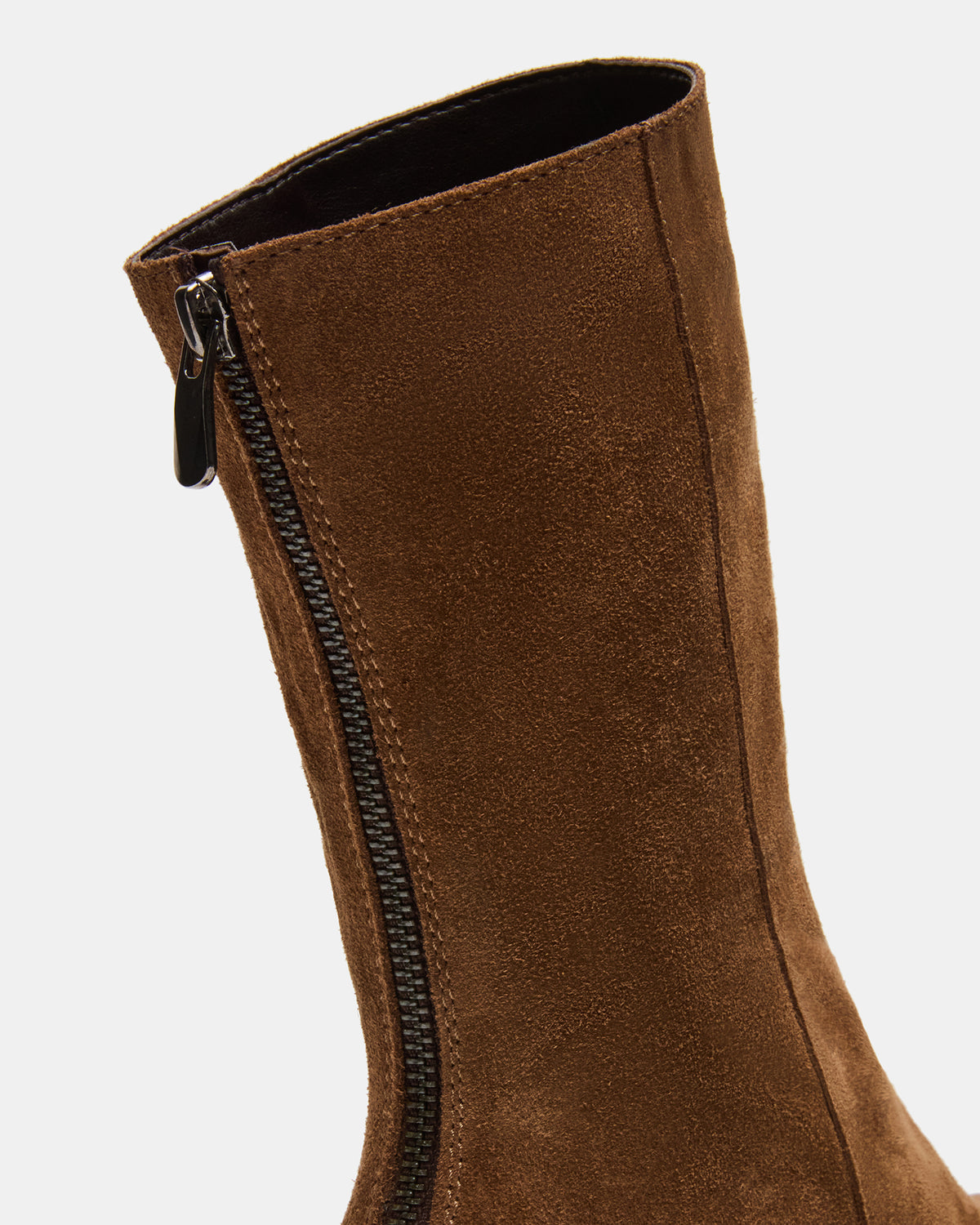 LAMI Dark Taupe Suede Lug Sole Women's Ankle Boot | Steve Madden US