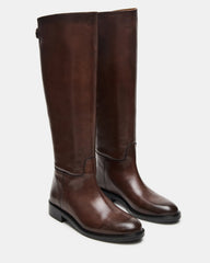 BEREN Brown Leather Knee-High Women's Riding Boot | Steve Madden near me