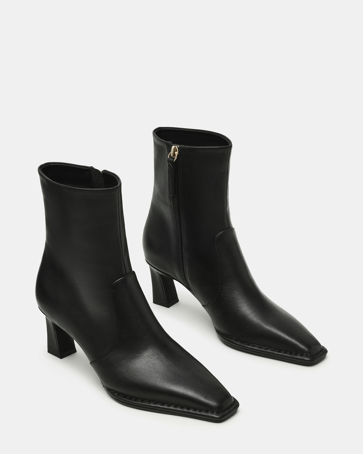 FARE Black Leather Square Toe Women's Ankle Boot | Steve Madden near me
