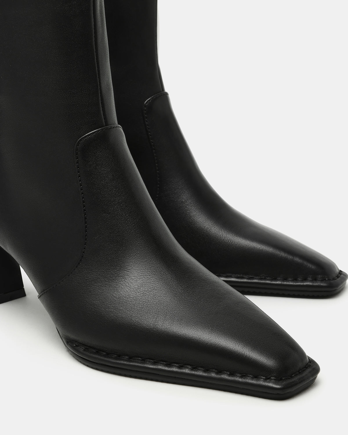 FARE Black Leather Square Toe Women's Ankle Boot | Steve Madden near me