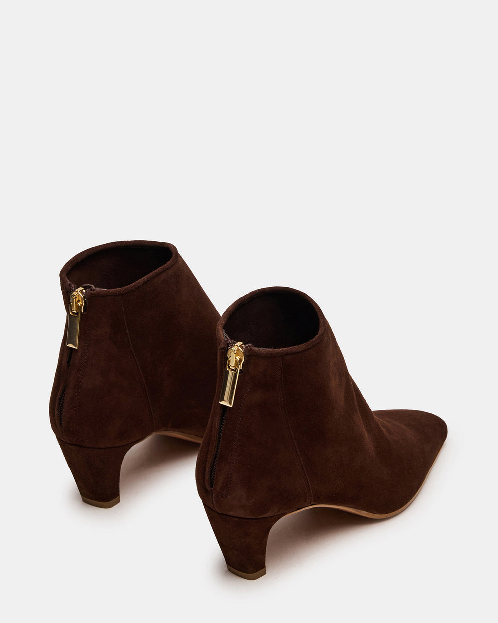JUNO Brown Suede Square-Toe Women's Ankle Boot | Steve Madden on Sale