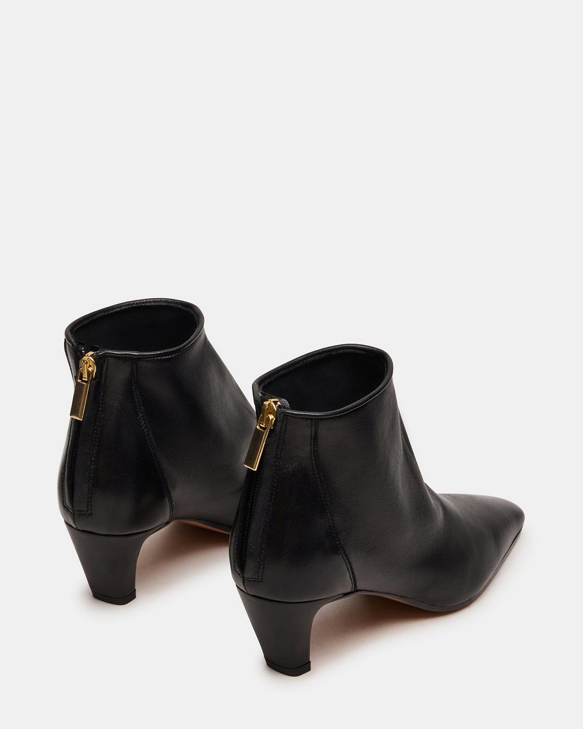 JUNO Black Leather Square-Toe Women's Ankle Boot | Steve Madden discount