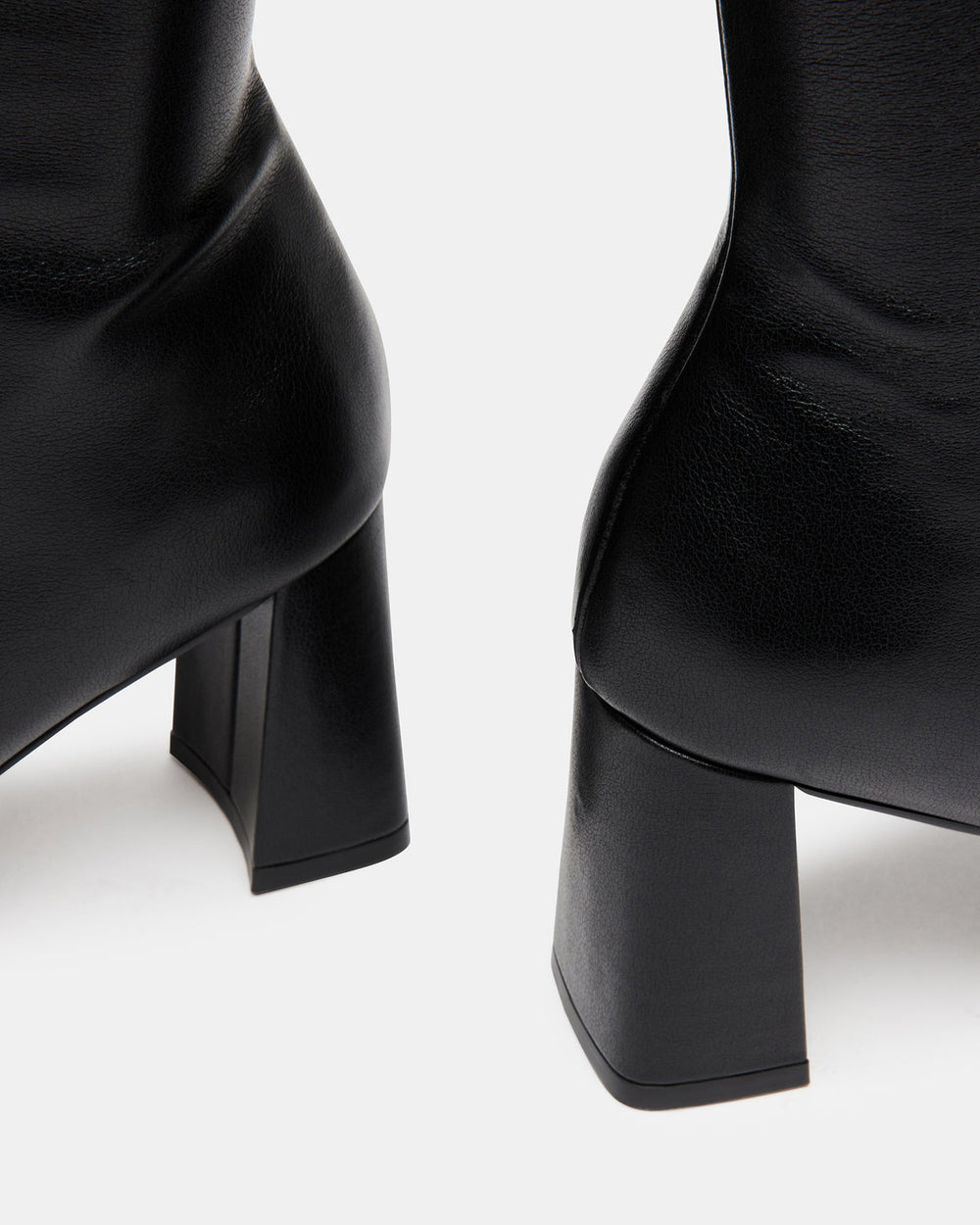 HOLLY Black Women's Knee-High Square-Toe Boot | Steve Madden Sale
