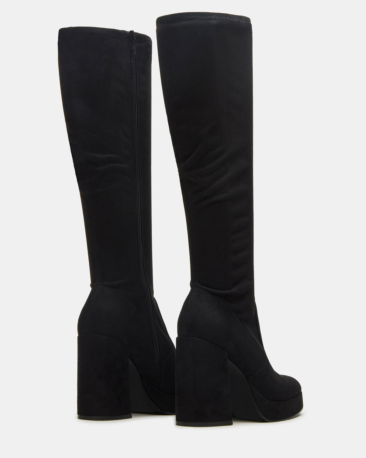 TWAIN Black Knee-High Block Heel Women's Boot | Steve Madden near me