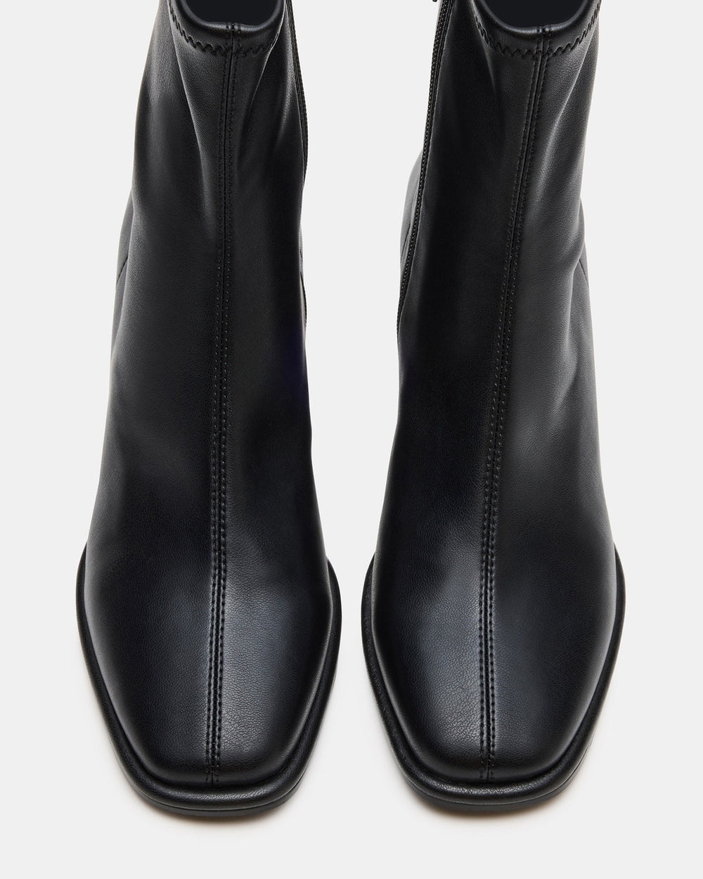 PAMMY Black Square-Toe Block Heel Women's Ankle Boot | Steve Madden Sale