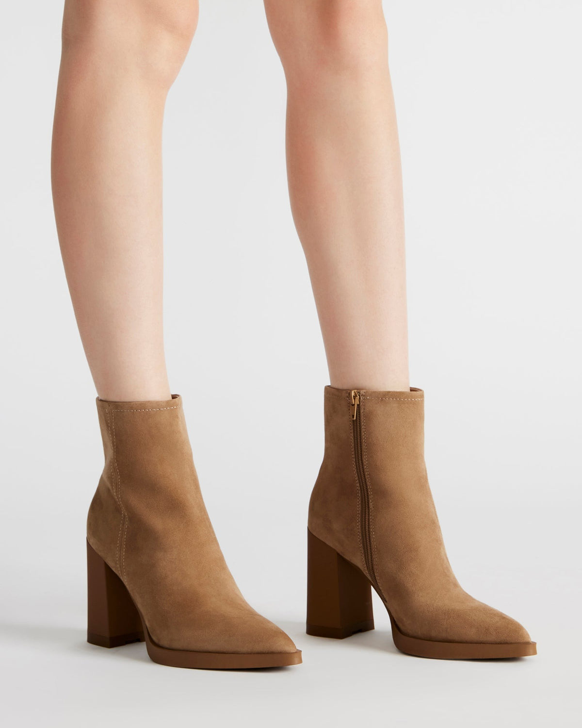 HARDEN Sand Suede Women's Pointed-Toe Ankle Boot | Steve Madden near me
