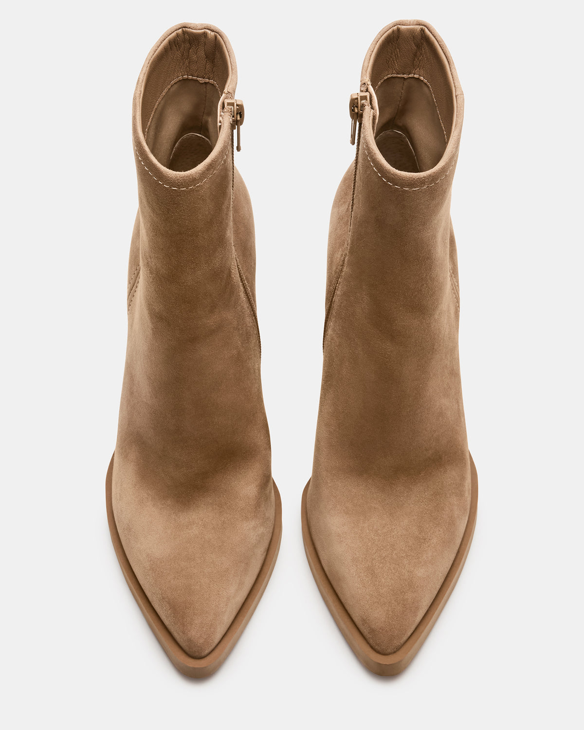 HARDEN Sand Suede Women's Pointed-Toe Ankle Boot | Steve Madden near me