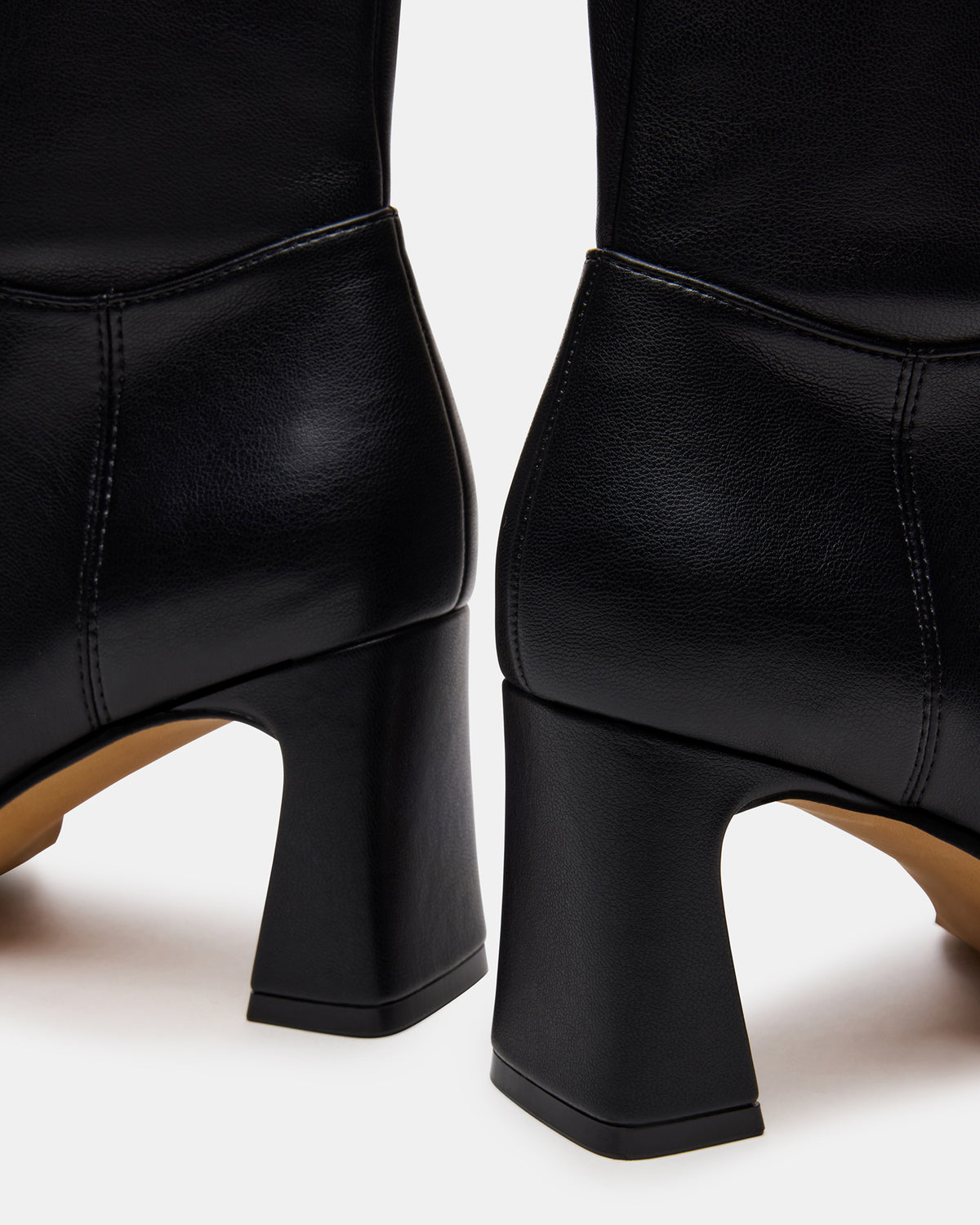 HARP Black Square-Toe Block Heel Women's Ankle Boot | Steve Madden online