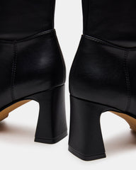 HARP Black Square-Toe Block Heel Women's Ankle Boot | Steve Madden online