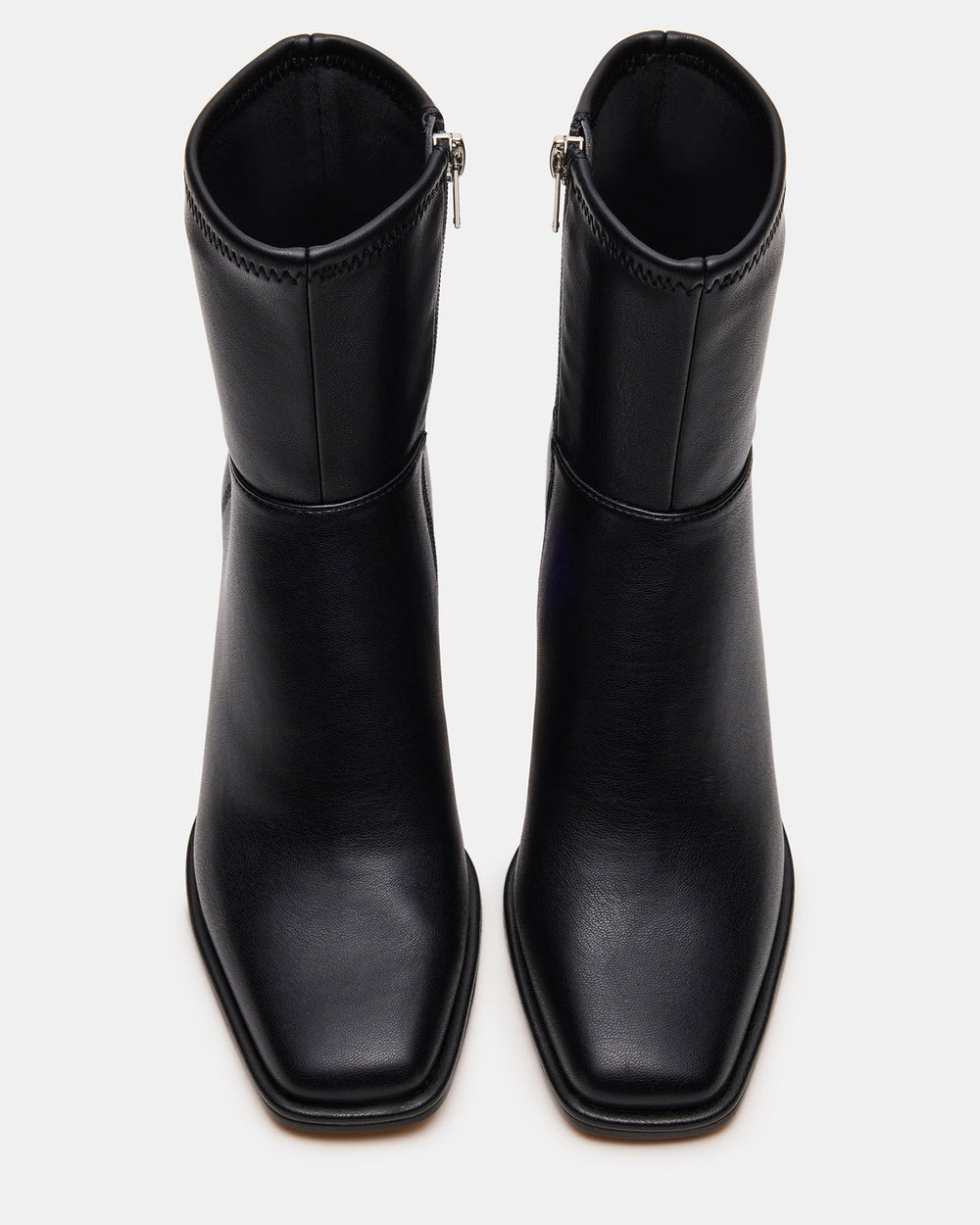 HARP Black Square-Toe Block Heel Women's Ankle Boot | Steve Madden online