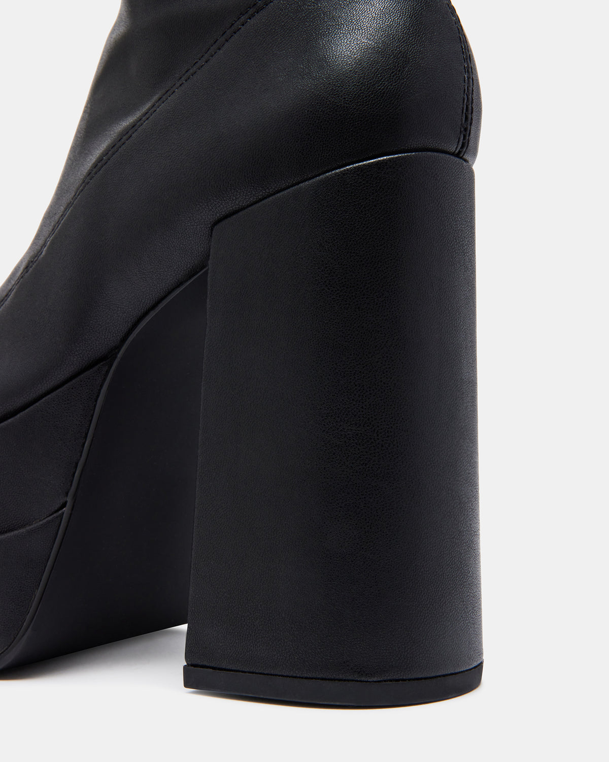 CYPRESS Black Women's Platform Vegan Leather Boots | Steve Madden outlet