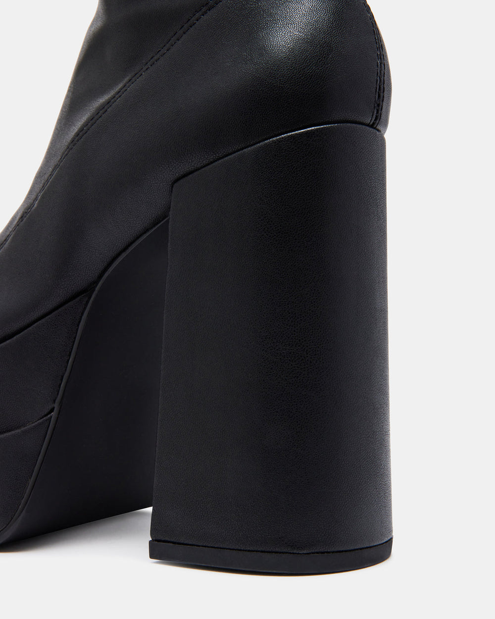 CYPRESS Black Women's Platform Vegan Leather Boots | Steve Madden outlet