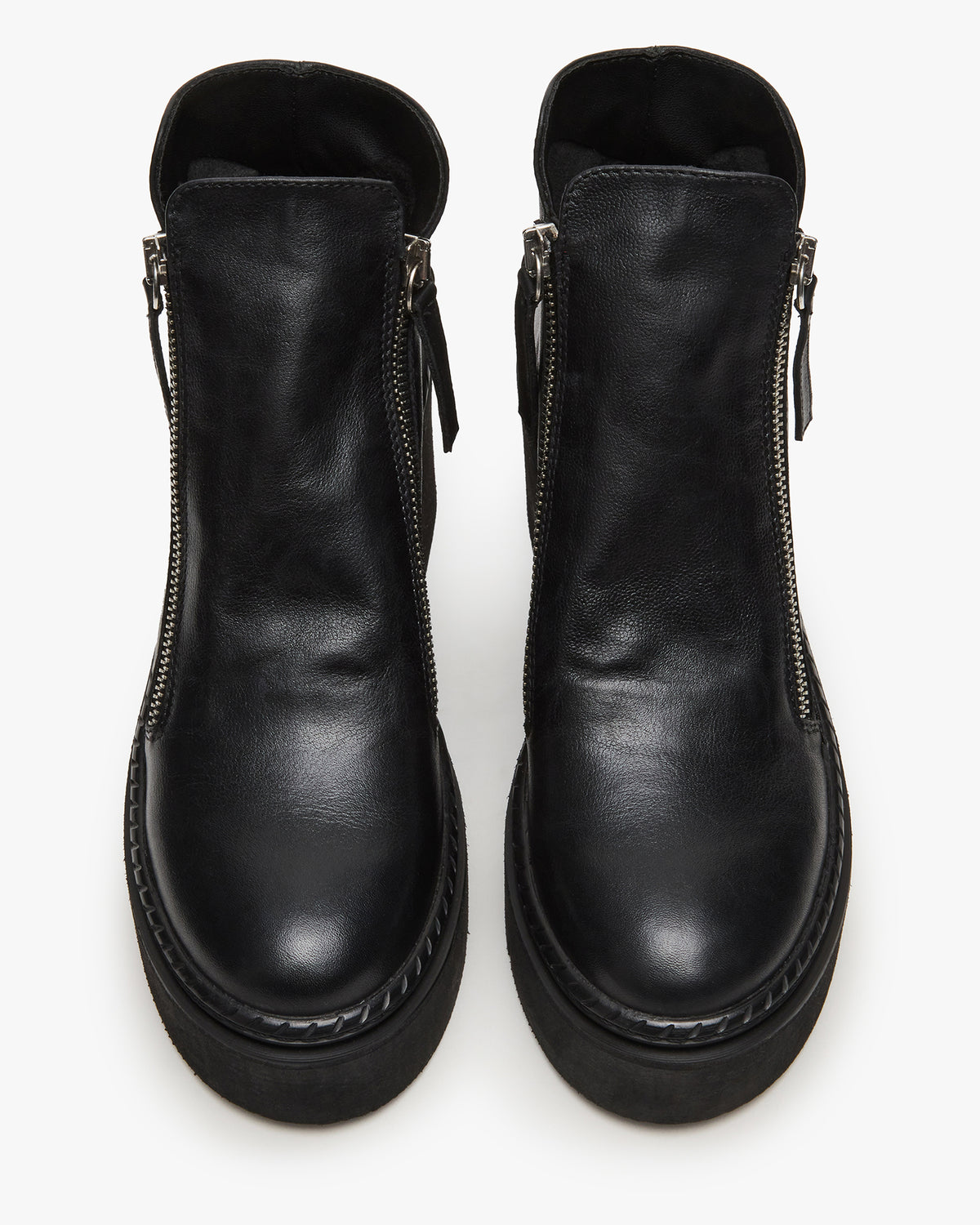 DRIFT Black Leather Platform Moto Women's Ankle Boot | Steve Madden for Sale