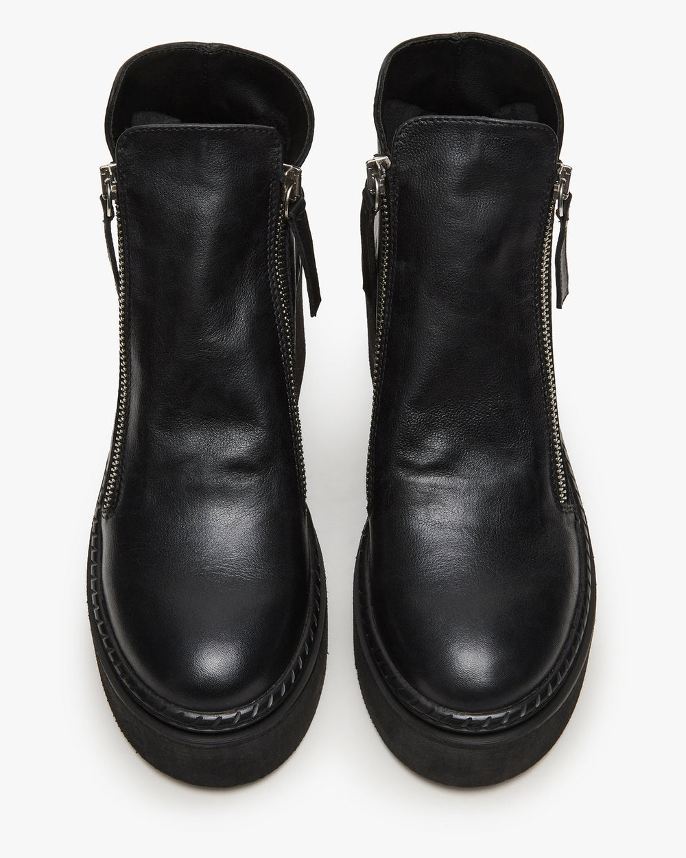 DRIFT Black Leather Platform Moto Women's Ankle Boot | Steve Madden for Sale