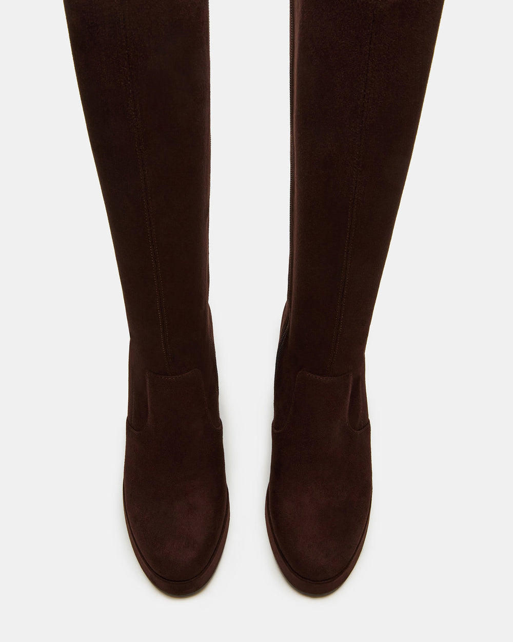 TWAIN Brown Knee-High Block Heel Women's Boot | Steve Madden online