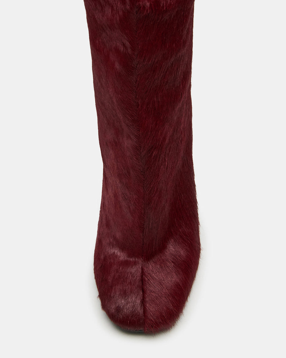 ALLURING Red Over-The-Knee Square-Toe Heeled Women's Boot | Steve Madden US