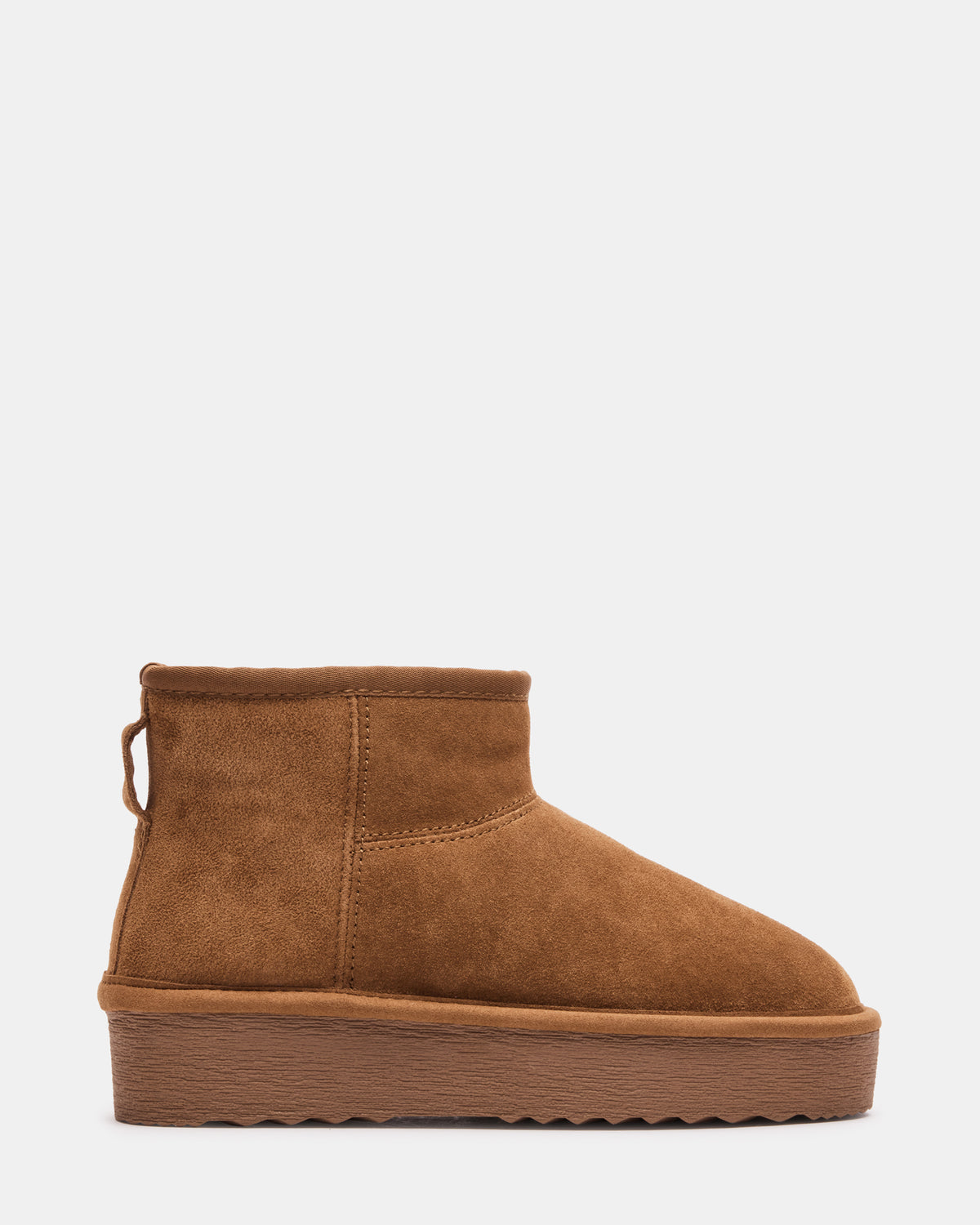COMFY Chestnut Suede Women's Ankle Boot | Steve Madden outlet