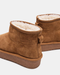 COMFY Chestnut Suede Women's Ankle Boot | Steve Madden outlet