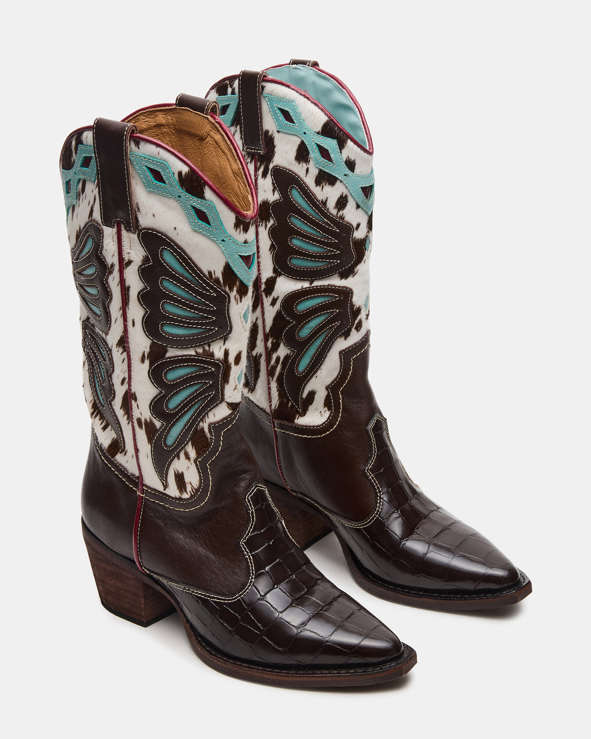 ARROYO Blue Multi Western Pointed-Toe Wome's Boot | Steve Madden near me
