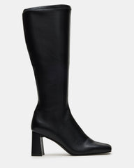 HOLLY Black Wide Calf Women's Knee-High Square-Toe Boot | Steve Madden online