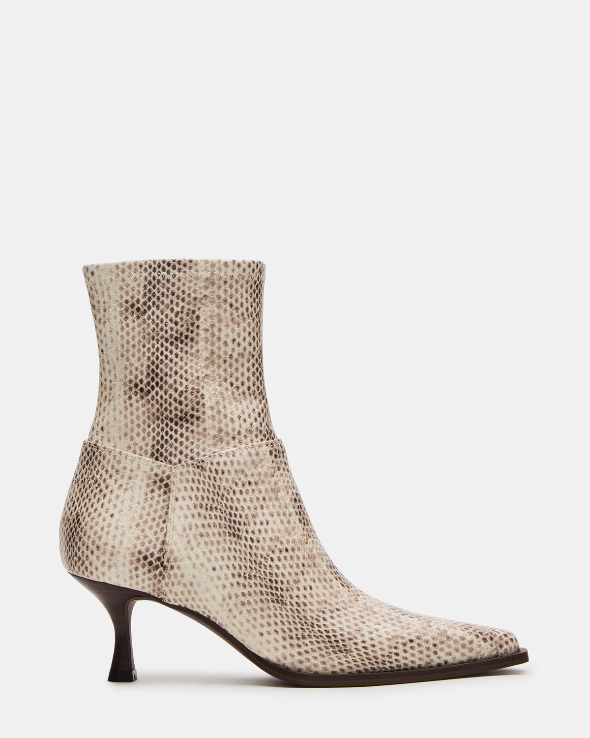STASIA Natural Snake Pointed-Toe Kitten Heel Women's Ankle Boot | Steve Madden near me