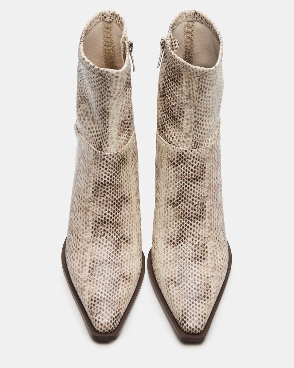 STASIA Natural Snake Pointed-Toe Kitten Heel Women's Ankle Boot | Steve Madden near me