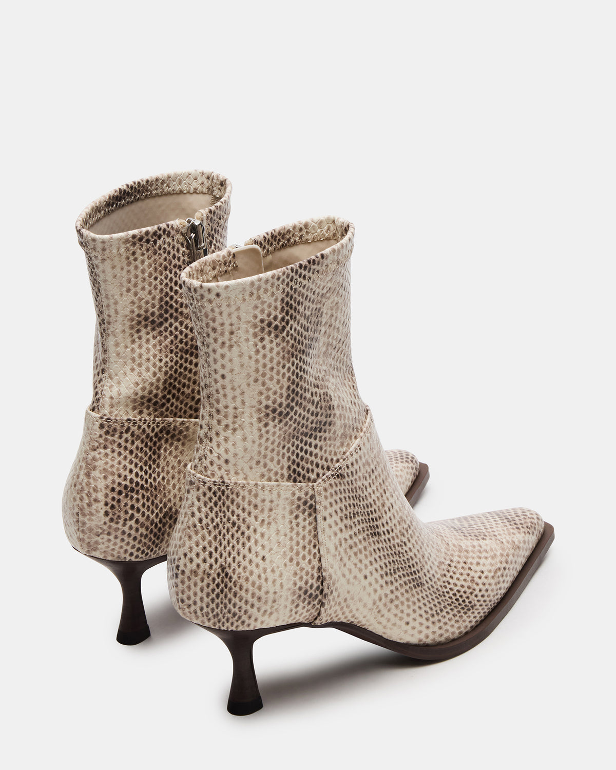 STASIA Natural Snake Pointed-Toe Kitten Heel Women's Ankle Boot | Steve Madden near me