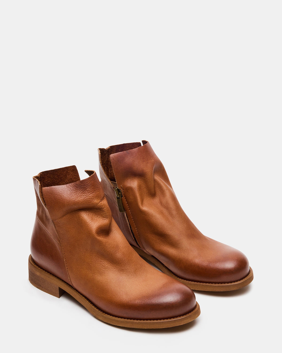 HUGHIE Tan Leather Women's Ankle Boot | Steve Madden near me