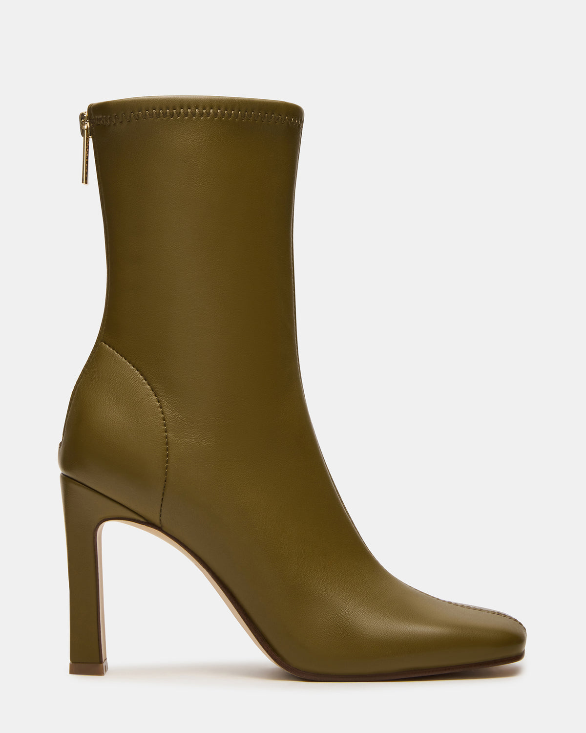 KHELAN Olive Square-Toe Heeled Women's Ankle Boot | Steve Madden for Sale