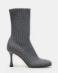 LORENZA Knit Grey Women's Ankle Boot | Steve Madden discount