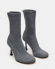 LORENZA Knit Grey Women's Ankle Boot | Steve Madden discount