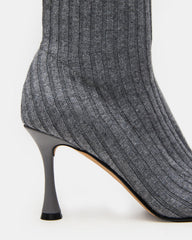 LORENZA Knit Grey Women's Ankle Boot | Steve Madden discount