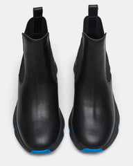 BREAKAWAY Black Leather Lug Platform Women's Ankle Boot | Steve Madden on Sale
